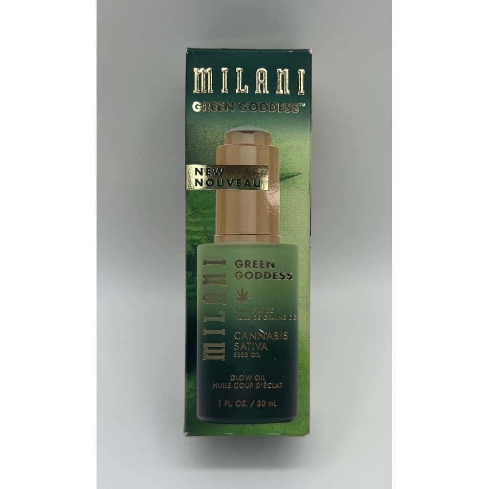 Milani Green Goddess Glow Oil Sativa Seed Oil Facial Oil 1 fl oz 30ml